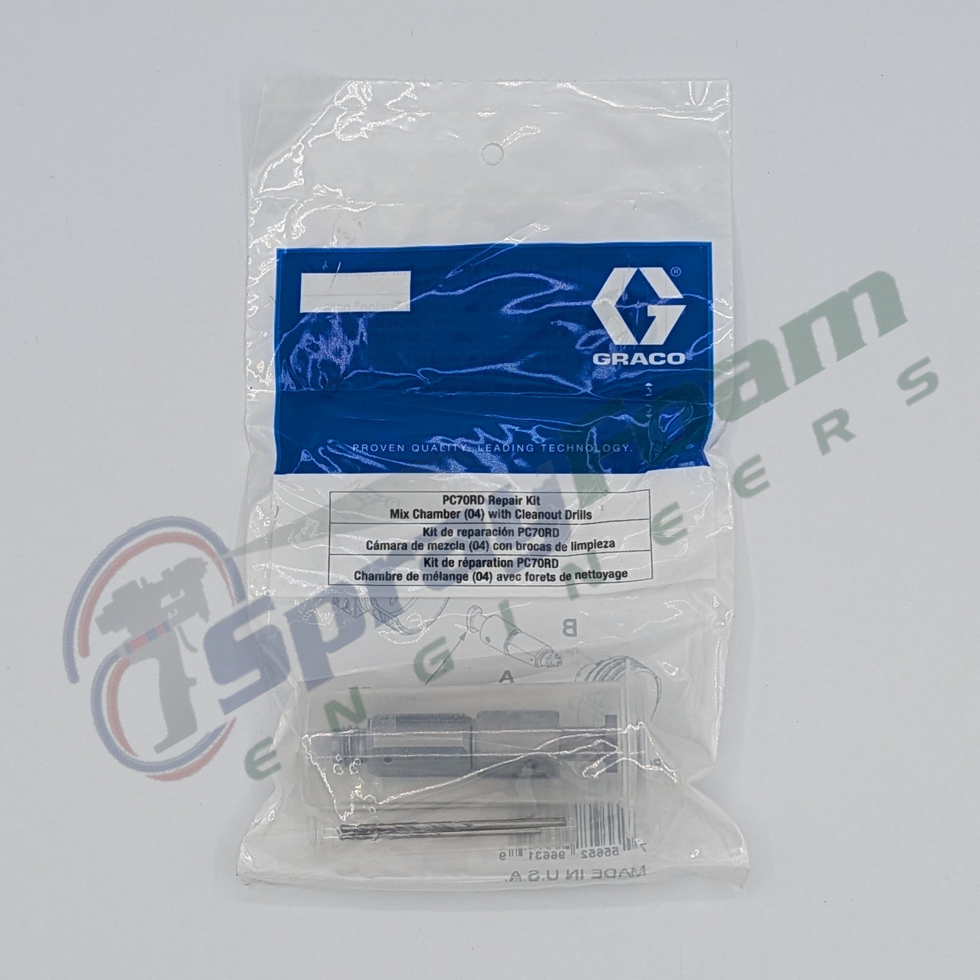 Fusion PC Round Mix Chamber 04, 0.070 in, Graco Part PC70RD