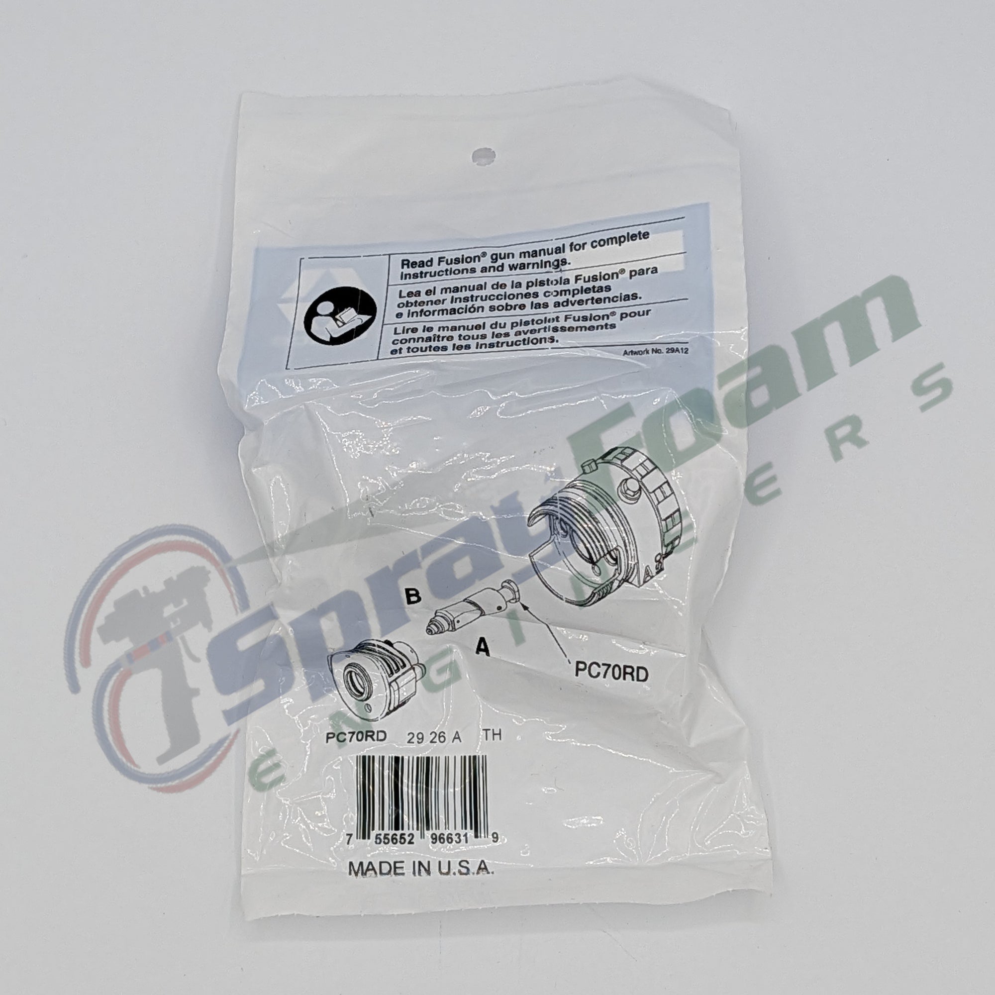 Fusion PC Round Mix Chamber 04, 0.070 in, Graco Part PC70RD