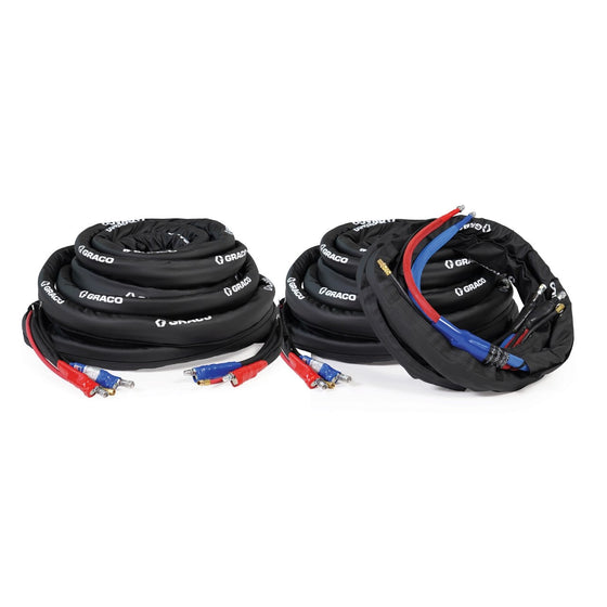 Package, 220 ft (100 ft + 100 ft + 20 ft whip) Internal Heated Hose, 2000 psi, Without Cable, Xtreme-Wrap, Reactor 2, Graco Part R2I220