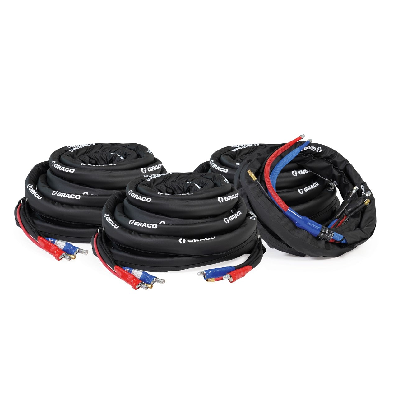 Package, 320 ft (100 ft + 100 ft + 100 ft + 20 ft whip) Internal Heated Hose, 2000 psi, Without Cable, Xtreme-Wrap, Reactor 2, Graco Part R2I320