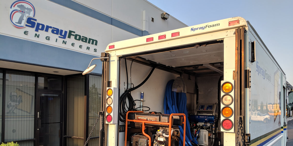 Spray Foam Trucks for sale.  Buy a Graco spray foam rig in a diesel box truck.