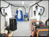 Spray Foam Insulation Rig Equipment Trailer for sale with a Graco E20 Reactor spray foam proportioner and a generator.  This is a cheap Graco spray foam rig at a good price.